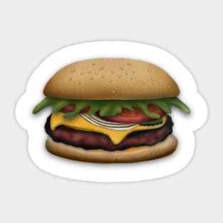 Cheeseburger Sticker